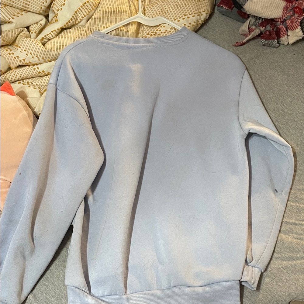 SHEIN Light Blue Sweatshirt